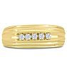 Men's 1/4ct Diamond Ring In 10K Yellow Gold Image-1