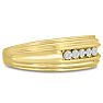 Men's 1/4ct Diamond Ring In 10K Yellow Gold Image-2