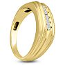 Men's 1/4ct Diamond Ring In 10K Yellow Gold Image-6