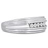 Men's 1/4ct Diamond Ring In 14K White Gold Image-2