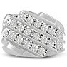 Men's 1 1/4ct Diamond Ring In 10K White Gold Image-1