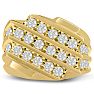 Men's 1 1/4ct Diamond Ring In 10K Yellow Gold Image-1