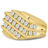 Men's 1 1/4ct Diamond Ring In 14K Yellow Gold Image-2