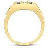 Men's 1/2ct Diamond Ring In 10K Yellow Gold Image-4