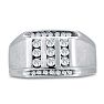 Men's 1/2ct Diamond Ring In 14K White Gold Image-1