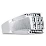 Men's 1/2ct Diamond Ring In 14K White Gold Image-2