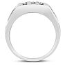 Men's 1/2ct Diamond Ring In 14K White Gold Image-4