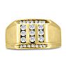 Men's 1/2ct Diamond Ring In 14K Yellow Gold Image-1