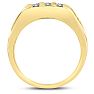 Men's 1/2ct Diamond Ring In 14K Yellow Gold Image-4