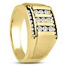 Men's 1/2ct Diamond Ring In 14K Yellow Gold Image-6