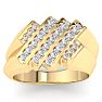 Men's 1/2ct Diamond Ring In 10K Yellow Gold Image-1