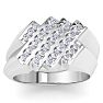 Men's 1/2ct Diamond Ring In 14K White Gold Image-1