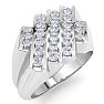 Men's 1/2ct Diamond Ring In 14K White Gold Image-2