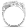 Men's 1ct Diamond Ring In 14K White Gold Image-3