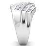 Men's 1ct Diamond Ring In 14K White Gold Image-4