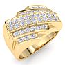 Men's 1ct Diamond Ring In 14K Yellow Gold Image-2