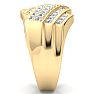 Men's 1ct Diamond Ring In 14K Yellow Gold Image-4