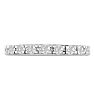 1/2 Carat Diamond Wedding Band In 14 Karat White Gold Image-1