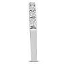 1/2 Carat Diamond Wedding Band In 14 Karat White Gold Image-3