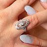 1/10ct Diamond Cathedral Ring in 14k White Gold Image-3