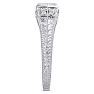 Antique 1/3 Carat Diamond Engagement Ring In 14 Karat White Gold. Also Available in Yellow and Rose. Image-6