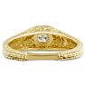 Antique 1/3ct Diamond Engagement Ring In 14 Karat Yellow Gold Image-3