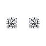 1/2 Carat Diamond Stud Earrings In 14 Karat White Gold Image-2