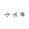 1 Carat Diamond Stud Earrings In 14 Karat White Gold Image-1