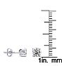 1 Carat Diamond Stud Earrings In 14 Karat White Gold Image-4
