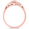 1/10ct Diamond Cathedral Ring in 14k Rose Gold Image-5