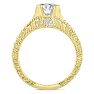 1 2/3ct Round Brilliant Diamond Engagement Ring Crafted in 14 Karat Yellow Gold Image-3