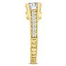 1 2/3ct Round Brilliant Diamond Engagement Ring Crafted in 14 Karat Yellow Gold Image-4