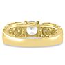 1 1/5ct Round Brilliant Diamond Engagement Ring Crafted in 14 Karat Yellow Gold Image-5