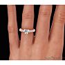 1 1/3ct Heart Shaped Diamond Engagement Ring Crafted in 14 Karat Rose Gold Image-6
