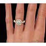 1 3/4 Carat Halo Diamond Engagement Ring in 14 Karat Yellow Gold Image-6