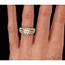 1 2/3 Carat Heart Halo Diamond Engagement Ring in 14 Karat Yellow Gold Image-6