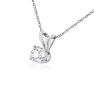 1/4ct 14k White Gold Diamond Pendant Image-2