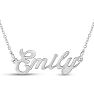 Emily Nameplate Necklace in Silver Image-1