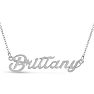 Brittany Nameplate Necklace In Silver Image-1