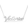 Select Your Nameplate Necklace In Silver
 Image-1