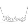 Kimberly Nameplate Necklace In Silver
 Image-1