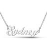 Sydney Nameplate Necklace In Silver Image-1