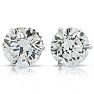 4 Carat Diamond Martini Stud Earrings In 14 Karat White Gold Image-2