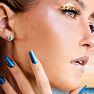 4 Carat Diamond Martini Stud Earrings In 14 Karat White Gold Image-6