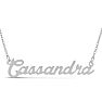 Cassandra Nameplate Necklace In Silver Image-1