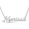 Marissa Nameplate Necklace In Silver Image-1