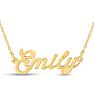 Emily Nameplate Necklace In Gold Image-1