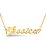 Jessica Nameplate Necklace In Gold Image-1