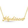Madison Nameplate Necklace In Gold Image-1