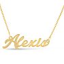 Alexis Nameplate Necklace In Gold Image-1